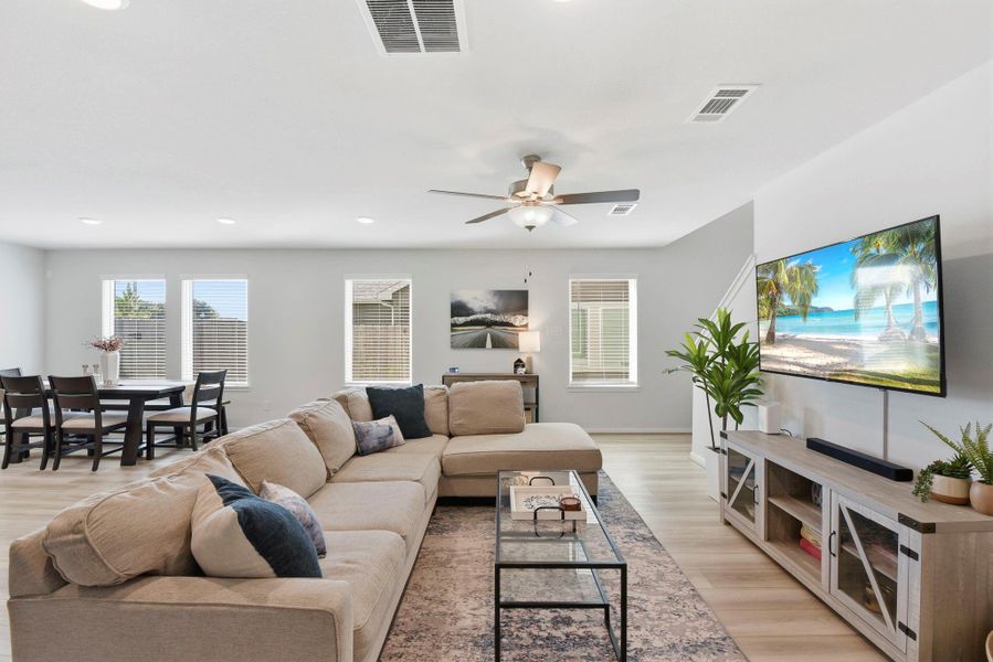 Furnished interior view inside a new home in Haven at Kieth Harrow, Katy (Image 7).