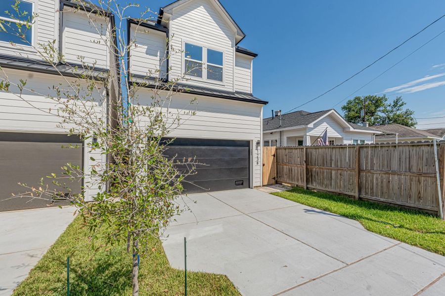 Exterior details and patio area of a home in , Houston (Image 1).