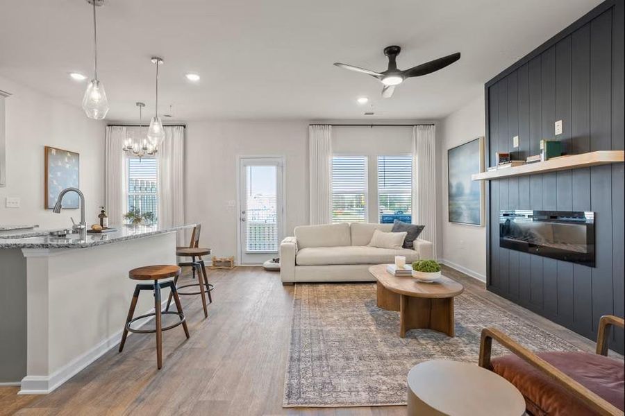 Furnished interior view inside a new home in , Powder Springs (Image 9).