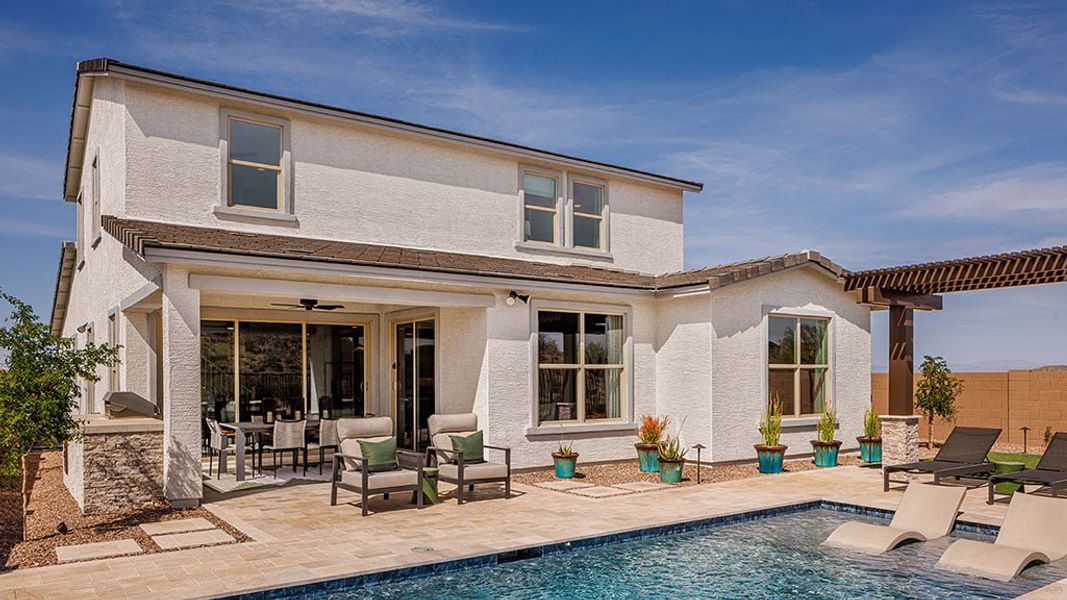 Representative exterior details of a home built from the Victory by Taylor Morrison in Ladera Trails, Peoria (Image 3).