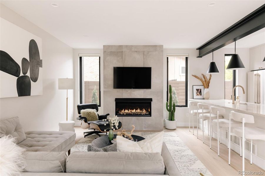 Furnished interior view inside a new home in , Denver (Image 8).