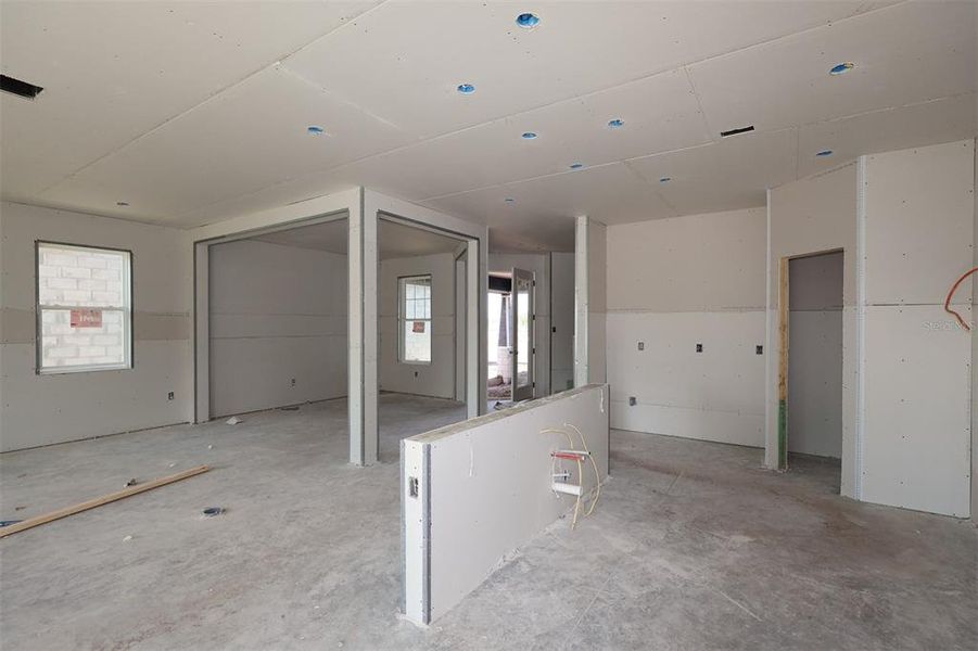 In-progress construction of a new home in Center Lake on the Park, St. Cloud, FL (Image 12). In-progress construction of a new home in Center Lake on the Park, St. Cloud, FL (Image 12).