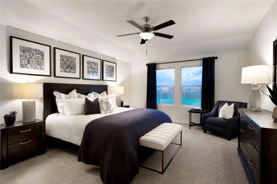 Furnished interior view inside a new home in Woodfield Preserve, Georgetown (Image 3). Furnished interior view inside a new home in Woodfield Preserve, Georgetown (Image 3).