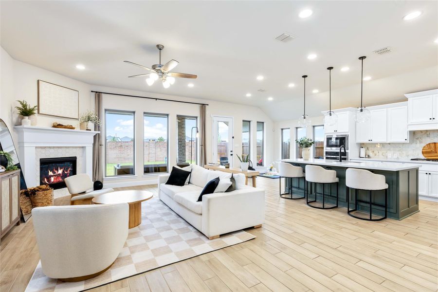 Furnished interior view inside a new home in Marvida, Cypress (Image 38).