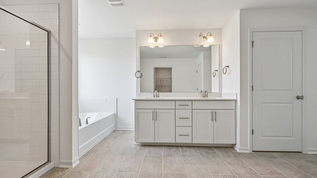 Furnished interior view inside a new home in Eagle Creek, Fuquay Varina (Image 9).