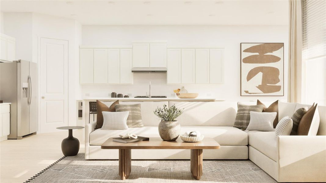 Furnished interior view inside a new home in Woodfield Preserve, Georgetown (Image 8). Furnished interior view inside a new home in Woodfield Preserve, Georgetown (Image 8).