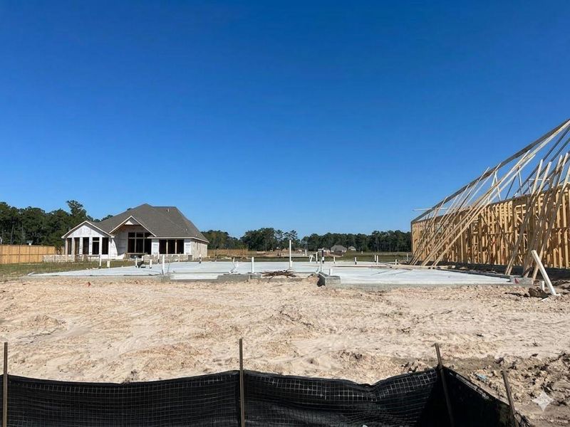 In-progress construction of a new home in The Highlands, Porter, TX (Image 5).