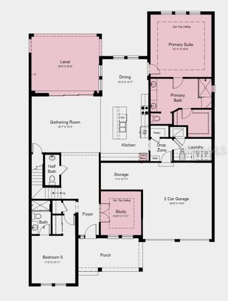 2D floor plan layout of this home in Harvest at Ovation, Winter Garden, FL (Image 2). 2D floor plan layout of this home in Harvest at Ovation, Winter Garden, FL (Image 2).