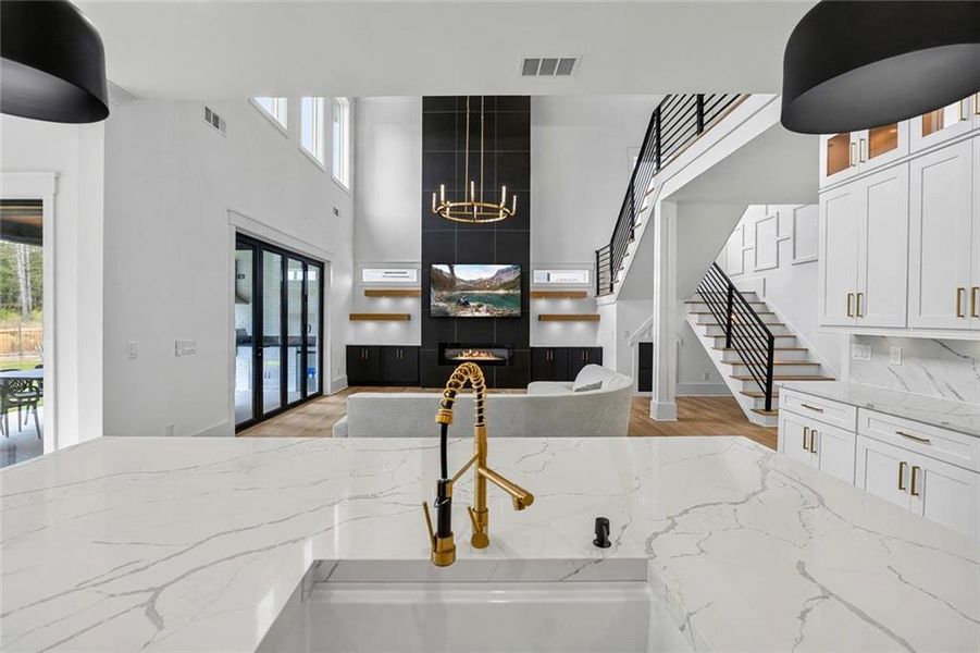 Furnished interior view inside a new home in , Braselton (Image 13).