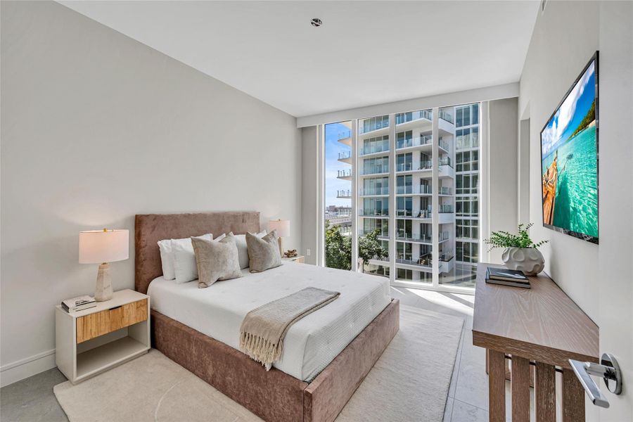 Furnished interior view inside a new home in , Fort Lauderdale (Image 76).