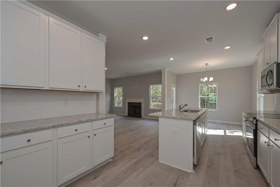 Furnished interior view inside a new home in , Newnan (Image 10).