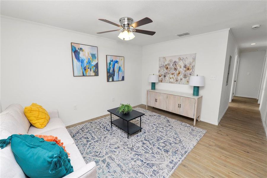 Furnished interior view inside a new home in , Lakeland (Image 6). Furnished interior view inside a new home in , Lakeland (Image 6).