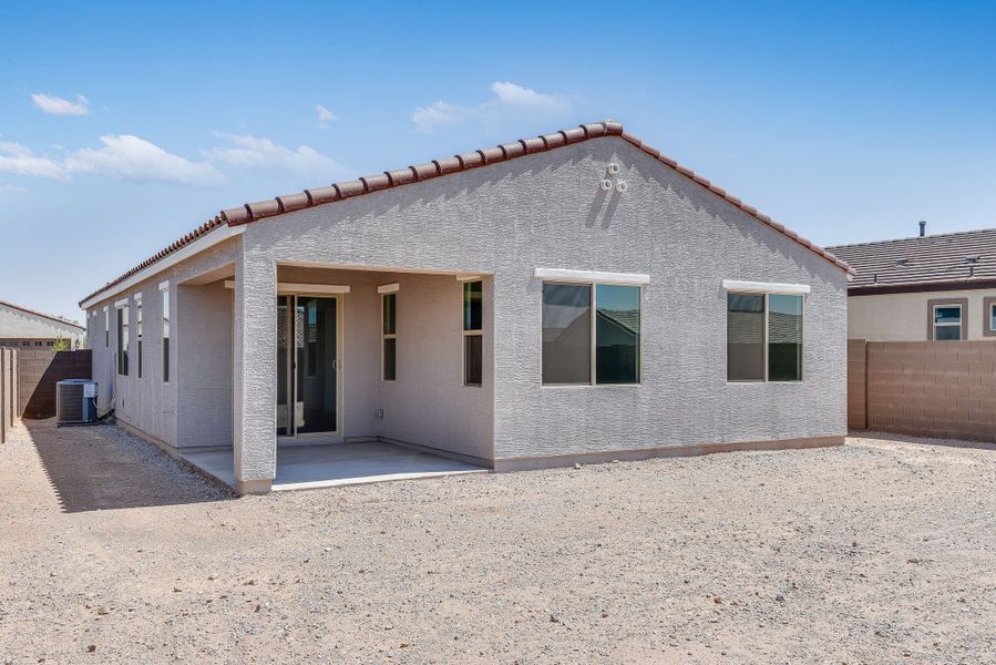 Exterior details and patio area of a home in Estrella, Goodyear (Image 27).