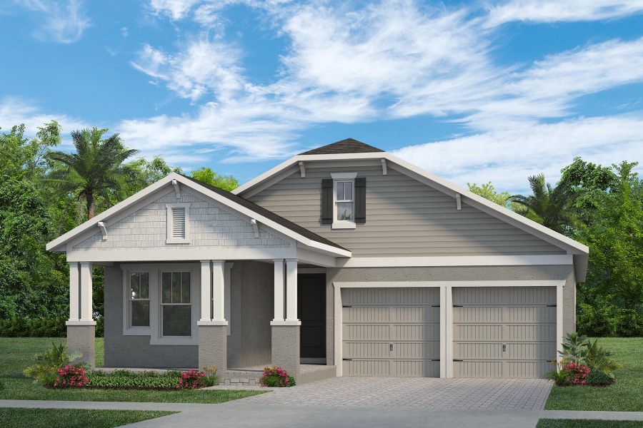 Representative exterior photo of a completed home built from the Hemingway by Rockwell Homes in Northlake At Ovation, Winter Garden, FL (Image 23).