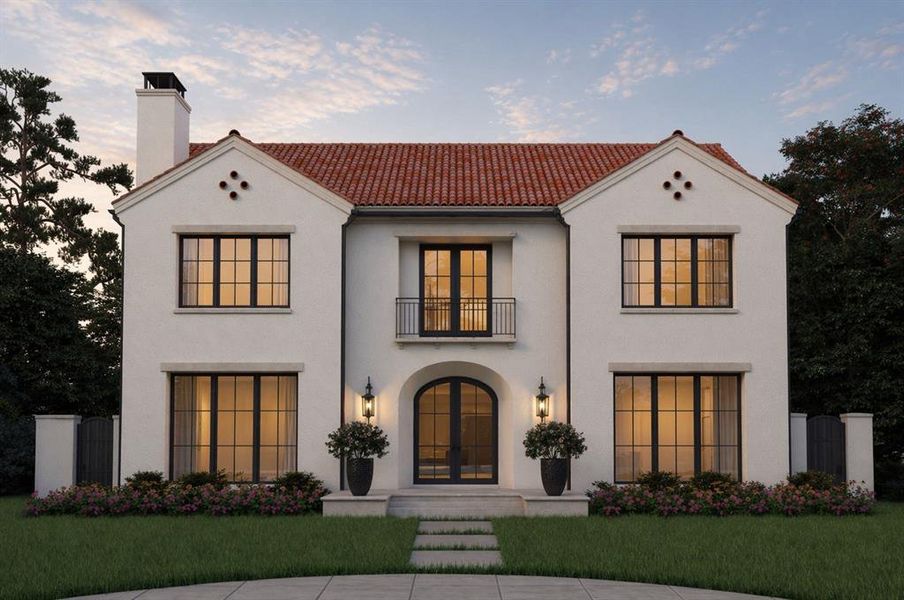 Front exterior of a new home in , University Park, TX, highlighting curb appeal (Image 1). Front exterior of a new home in , University Park, TX, highlighting curb appeal (Image 1).