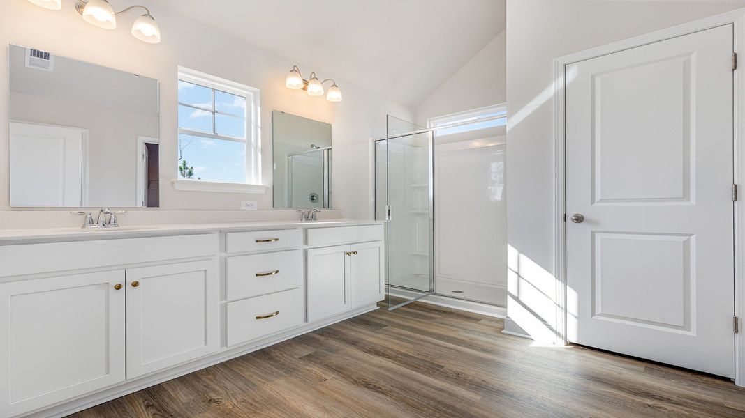 Furnished interior view inside a new home in The Preserve at Shaftesbury Glen, Conway (Image 8).