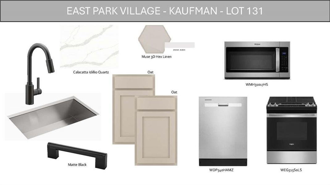 Sample of building materials used in homes in East Park Village, Kennesaw (Image 31).