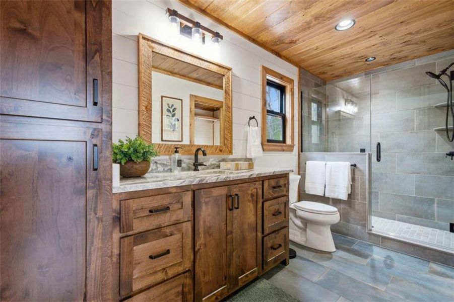 Furnished interior view inside a new home in , Blue Ridge (Image 9).