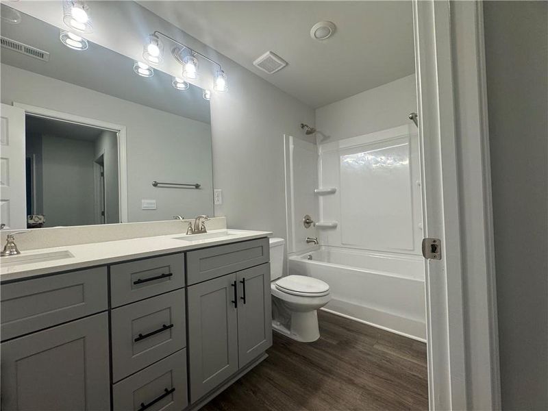 Furnished interior view inside a new home in The Fields of Walnut Creek, Pendergrass (Image 8). Furnished interior view inside a new home in The Fields of Walnut Creek, Pendergrass (Image 8).