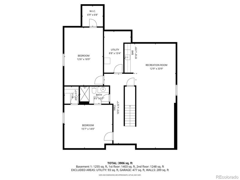 2D floor plan layout of this home in , Denver, CO (Image 4).