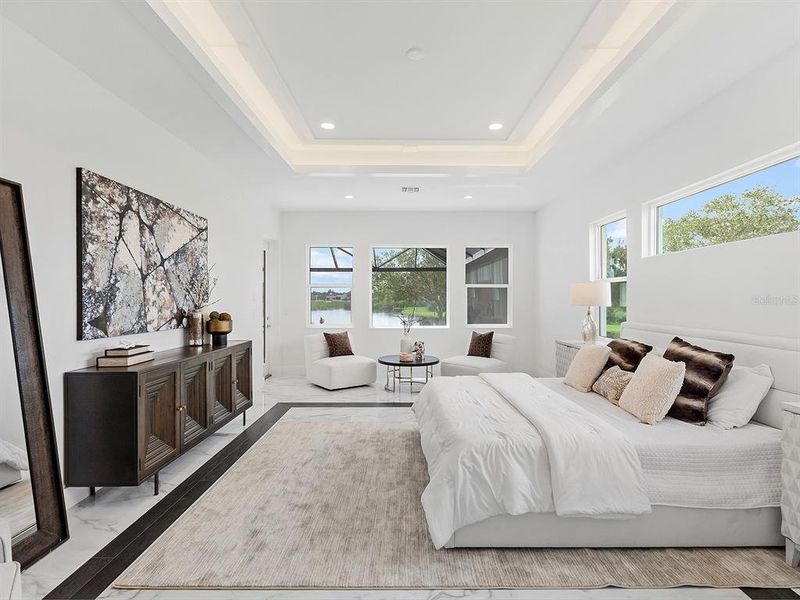 Furnished interior view inside a new home in Hampton Lakes, Sarasota (Image 4).
