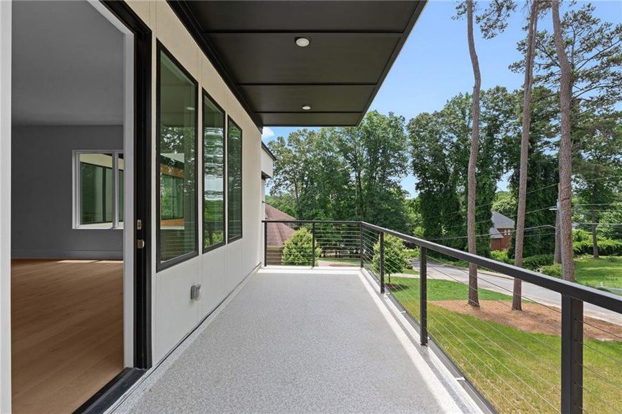 Exterior details and patio area of a home in , Atlanta (Image 3).