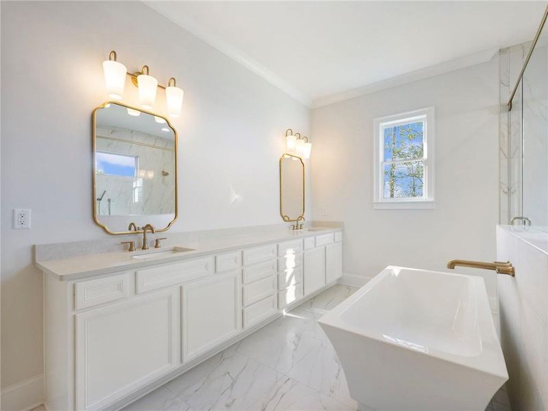 Furnished interior view inside a new home in , Buford (Image 17).