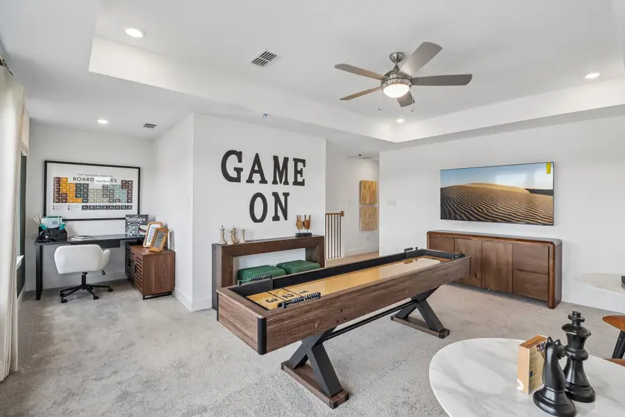 Representative furnished interior of a home built from the Sullivan by Taylor Morrison in Ryehill, Rosenberg (Image 17).