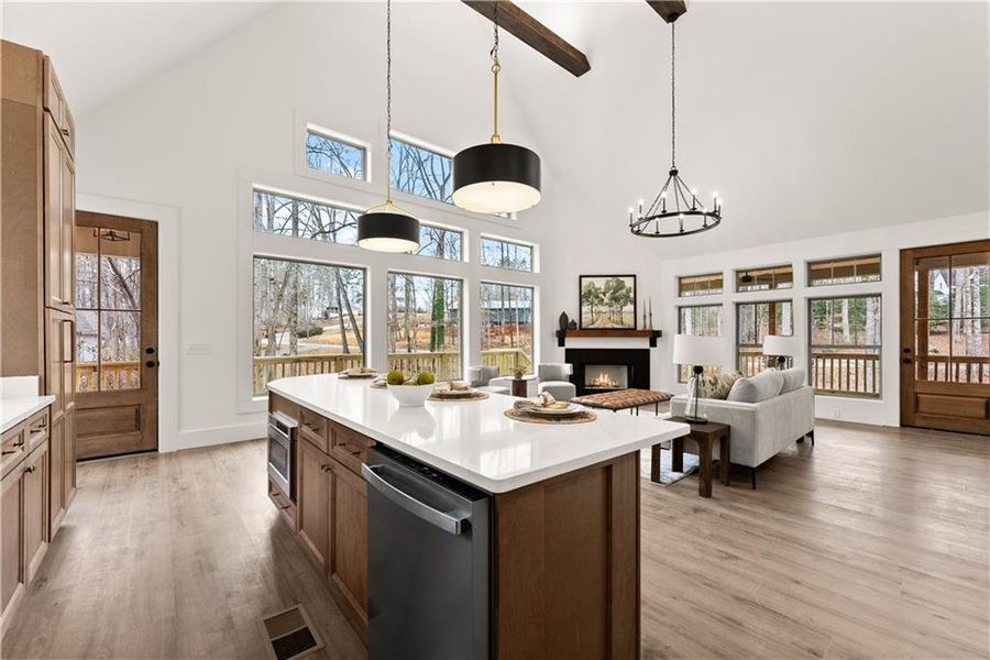Furnished interior view inside a new home in , Dawsonville (Image 12).