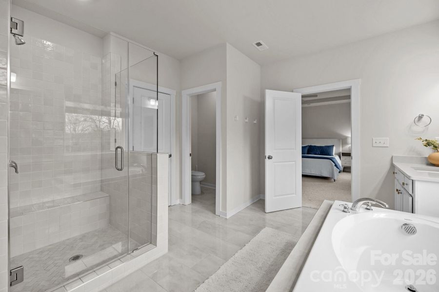 Furnished interior view inside a new home in , Mint Hill (Image 31).