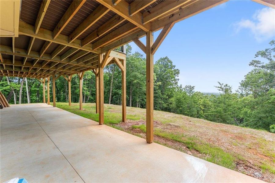 In-progress construction of a new home in , Cleveland, GA (Image 50).