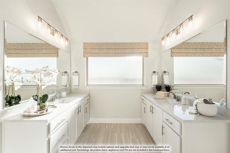 Furnished interior view inside a new home in ArrowBrooke, Aubrey (Image 33).