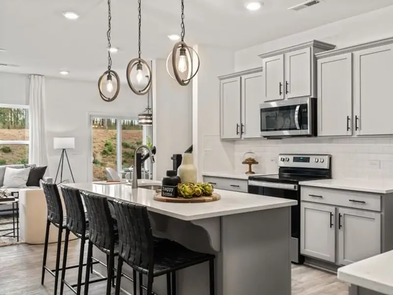 Representative furnished interior of a home built from the Haven TH by True Homes in Somerset Heights Townhomes, Winston-Salem (Image 2).