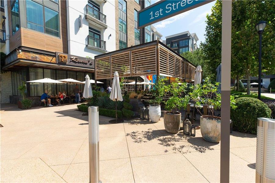 Front exterior of a new home in Byers Park, Alpharetta, GA, highlighting curb appeal (Image 27).