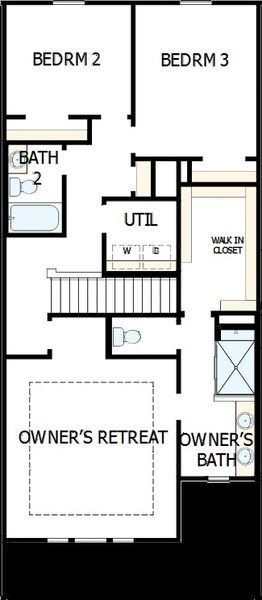 2D floor plan layout of this home in Westview Towns, Waxhaw, NC (Image 3). 2D floor plan layout of this home in Westview Towns, Waxhaw, NC (Image 3).