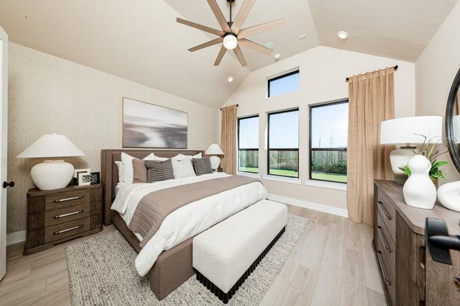 Furnished interior view inside a new home in Bridgeland, Cypress (Image 8).