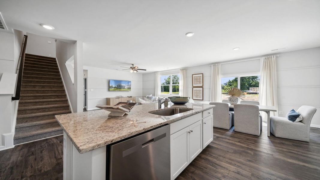 Representative furnished interior of a home built from the Hayden by D.R. Horton in Tooley Harbor, Elizabeth City (Image 8).