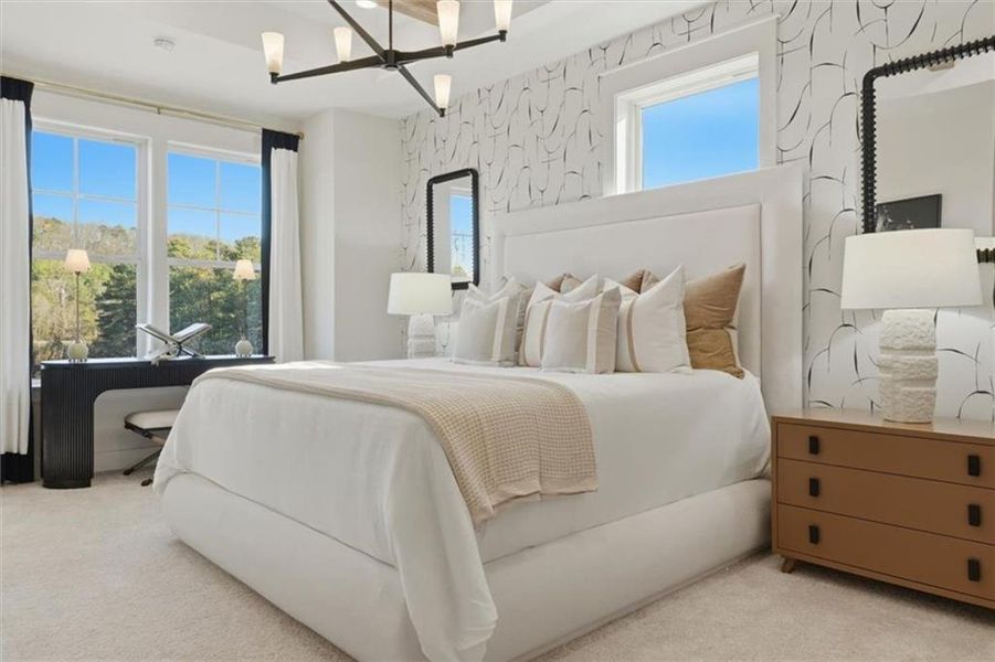 Furnished interior view inside a new home in The Eighteen, Atlanta (Image 22).