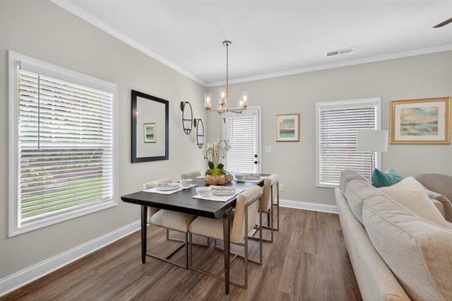 Furnished interior view inside a new home in Medlock Park, Austell (Image 16).