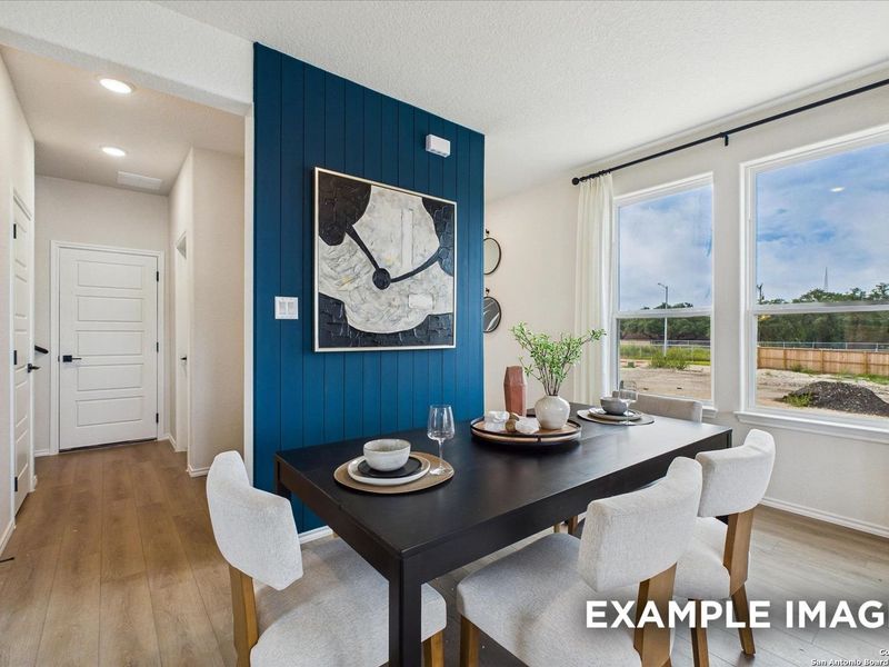 Furnished interior view inside a new home in Meadows at Oak Creek, San Antonio (Image 6). Furnished interior view inside a new home in Meadows at Oak Creek, San Antonio (Image 6).
