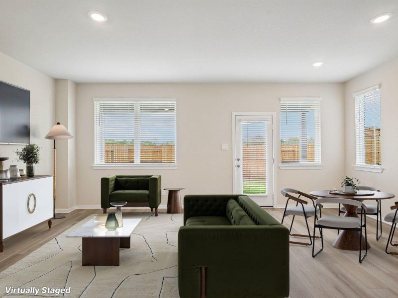 Furnished interior view inside a new home in Parkway Commons - City Series, Missouri City (Image 18). Furnished interior view inside a new home in Parkway Commons - City Series, Missouri City (Image 18).