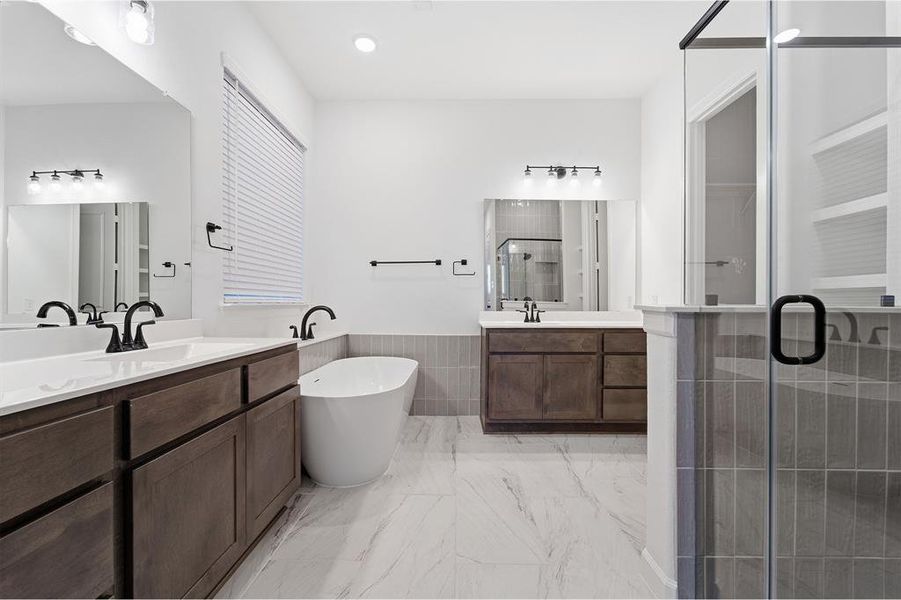 Furnished interior view inside a new home in Green Meadows, Celina (Image 6).