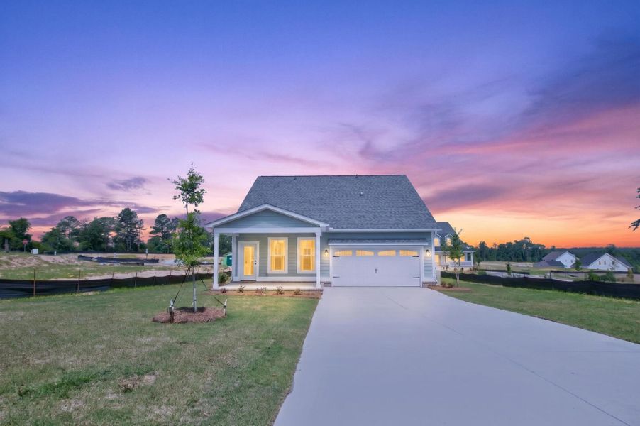 Front exterior of a new home in Colleton Park, Aiken, SC, highlighting curb appeal (Image 2). Front exterior of a new home in Colleton Park, Aiken, SC, highlighting curb appeal (Image 2).