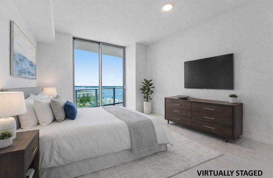 Primary Suite Virtually Staged
