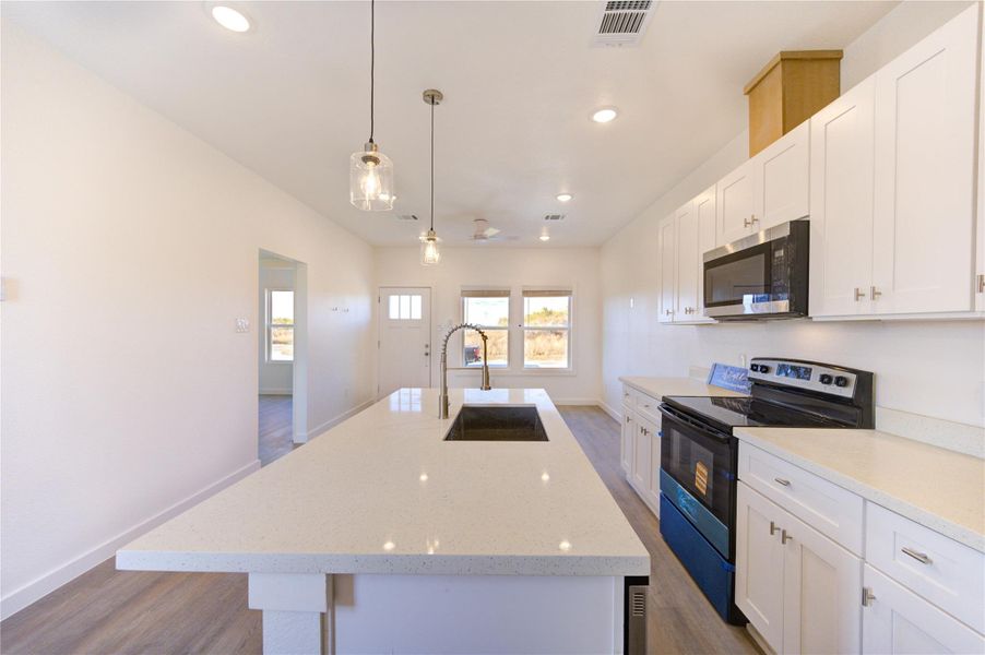 Furnished interior view inside a new home in , Cleveland (Image 6).