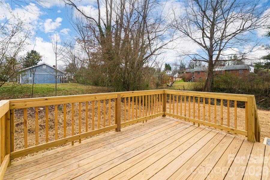 Lovely Back Deck For Grilling