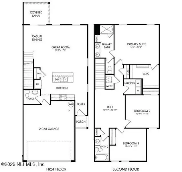 2D floor plan layout of this home in , St. Augustine, FL (Image 2). 2D floor plan layout of this home in , St. Augustine, FL (Image 2).