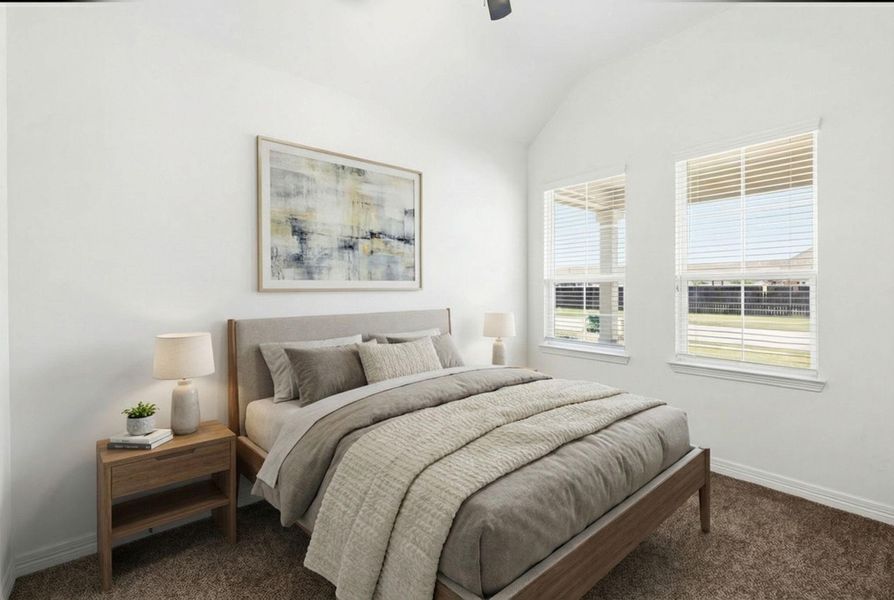 Secondary Bedroom Staged