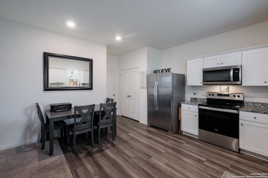 Furnished interior view inside a new home in Trails at Culebra, San Antonio (Image 8). Furnished interior view inside a new home in Trails at Culebra, San Antonio (Image 8).