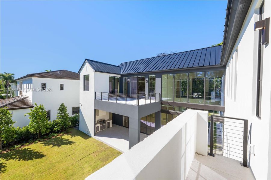 Exterior details and patio area of a home in , Miami (Image 25). Exterior details and patio area of a home in , Miami (Image 25).